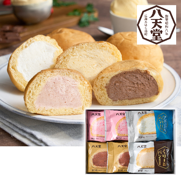 [送料込み]八天堂 まるでアイスなくりーむパン ６個【430195】【冬ギフト★】 商品サムネイル